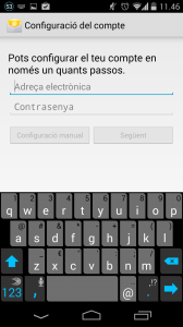 Android. Adreça electrònica