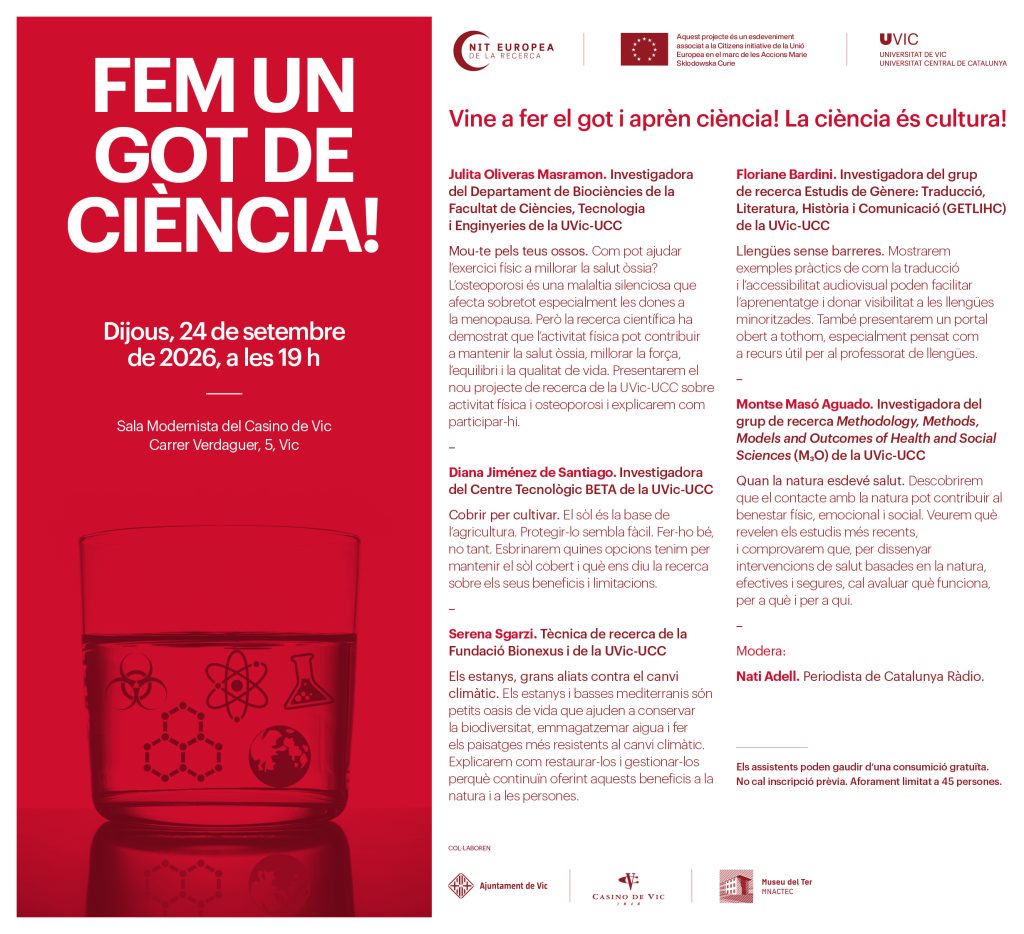 INVITACIÓ FEM UN GOT DE CIÈNCIA! 2026