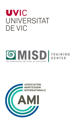 Entitats organitzadors del Màster: MISD Trainig Center, Association Montessori Internationale, Universitat de Vic