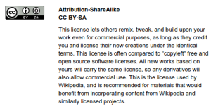 Una de les llicències Creative Commons