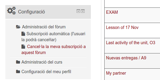 Cancel·lar una subscripció