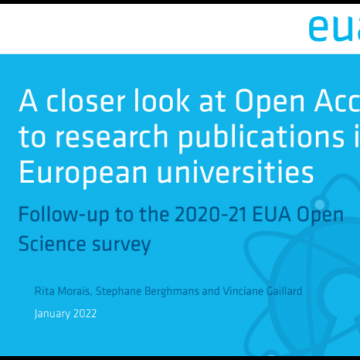 Nou informe de la EUA sobre la implantació de l’accés obert a les universitats europees