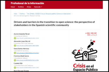 Incentius i barreres per a la ciència oberta a Espanya