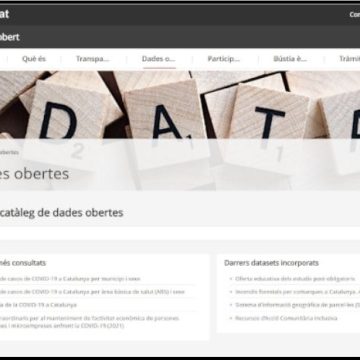 El CSUC participa en el projecte de Dades Obertes de la Generalitat de Catalunya