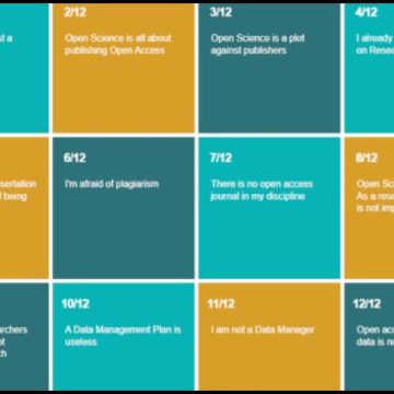 Desfent mites sobre la ciència oberta: juga amb el calendari d’advent de la YERUN!
