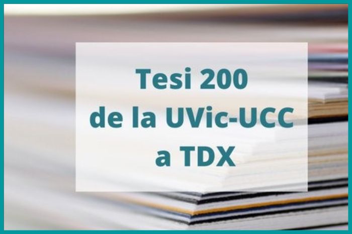 La UVic-UCC arriba a les 200 tesis a TDX