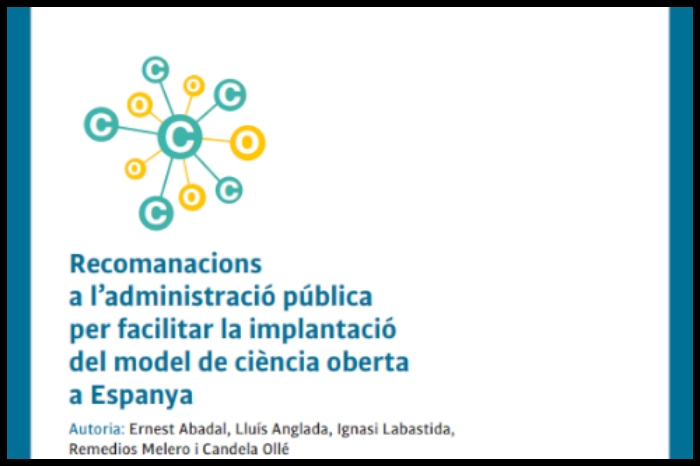 Recomanacions a l’administració pública per facilitar la implantació del model de ciència oberta a Espanya
