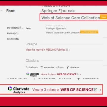 Integració de Web of Science a l’UCercaTot