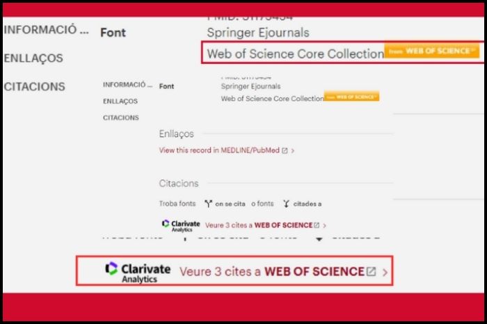 Integració de Web of Science a l’UCercaTot