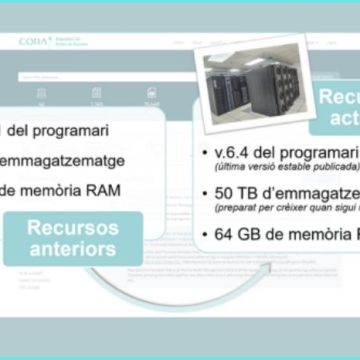 El Repositori de Dades de Recerca es migra a la nova infraestructura i actualitza el programari