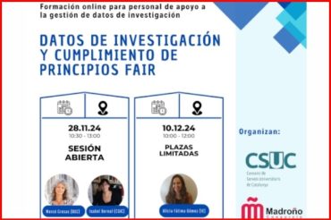 Celebrada una formació sobre les dades de recerca i el compliment dels principis FAIR | CSUC