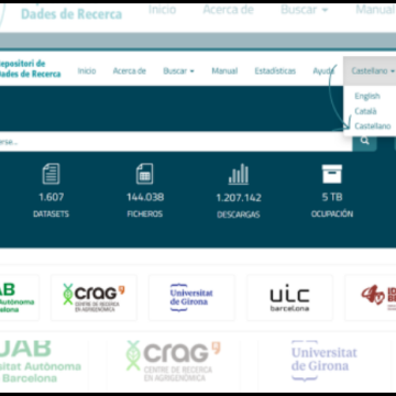 El Repositori de Dades de Recerca incorpora noves funcionalitats i ja està disponible en castellà