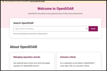 L’OpenDOAR es renova i els repositoris de ciència oberta hi són presents