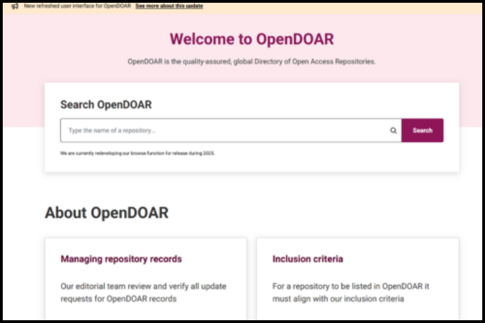 L’OpenDOAR es renova i els repositoris de ciència oberta hi són presents