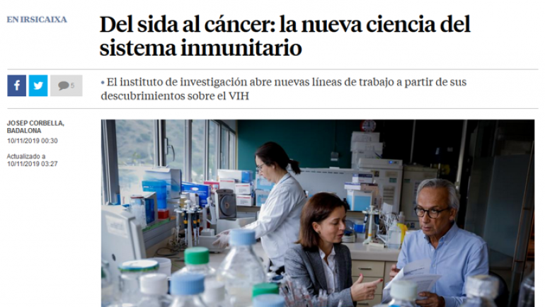 El Dr. Clotet parla a “La vanguardia” sobre l’evolució de la seva recerca