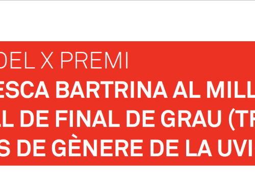 Convocatòria del X Premi Francesca Bartrina al Millor Treball de Final de Grau en Estudis de Gènere de la UVic-UCC