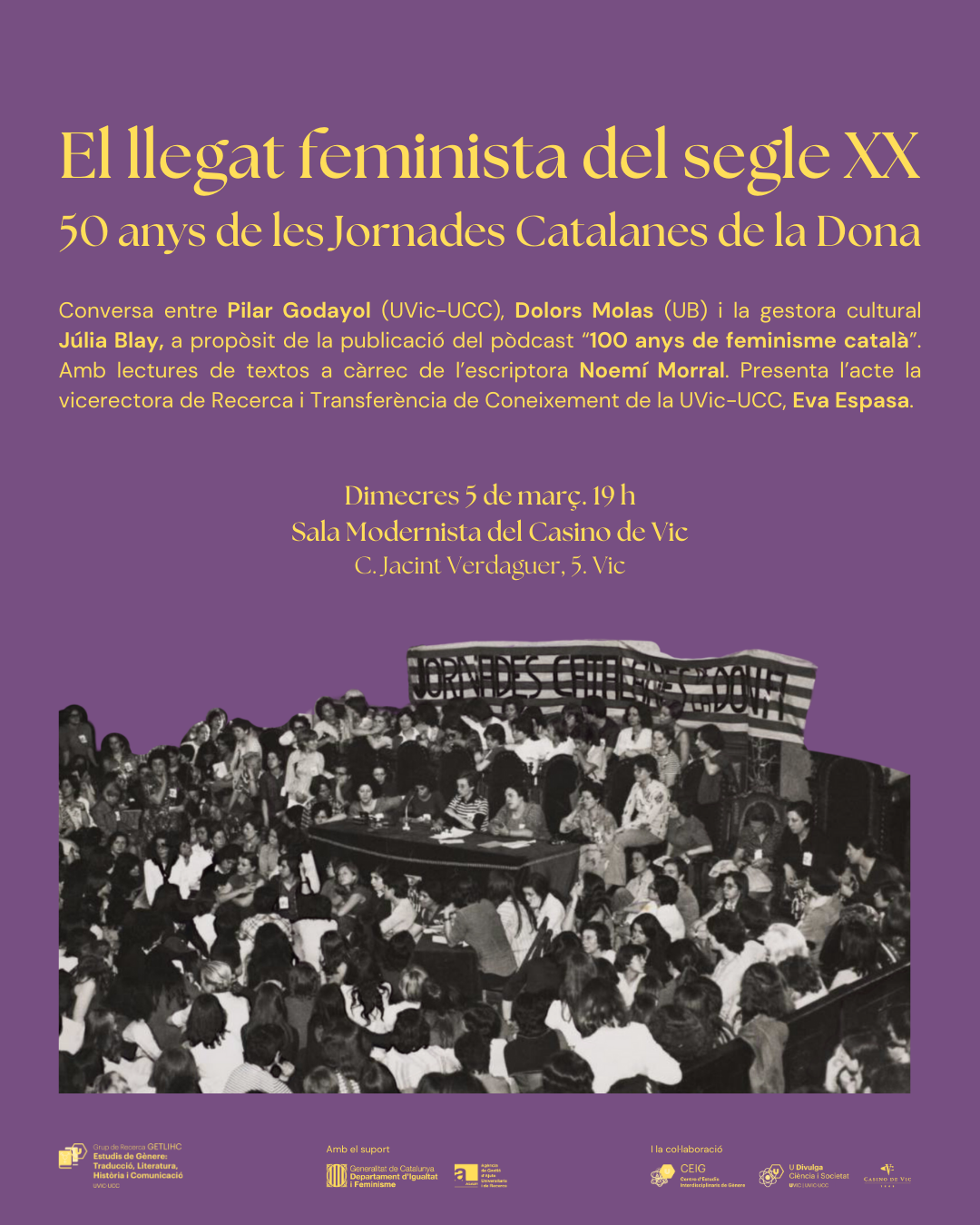 Vic commemora el llegat feminista del S.XX