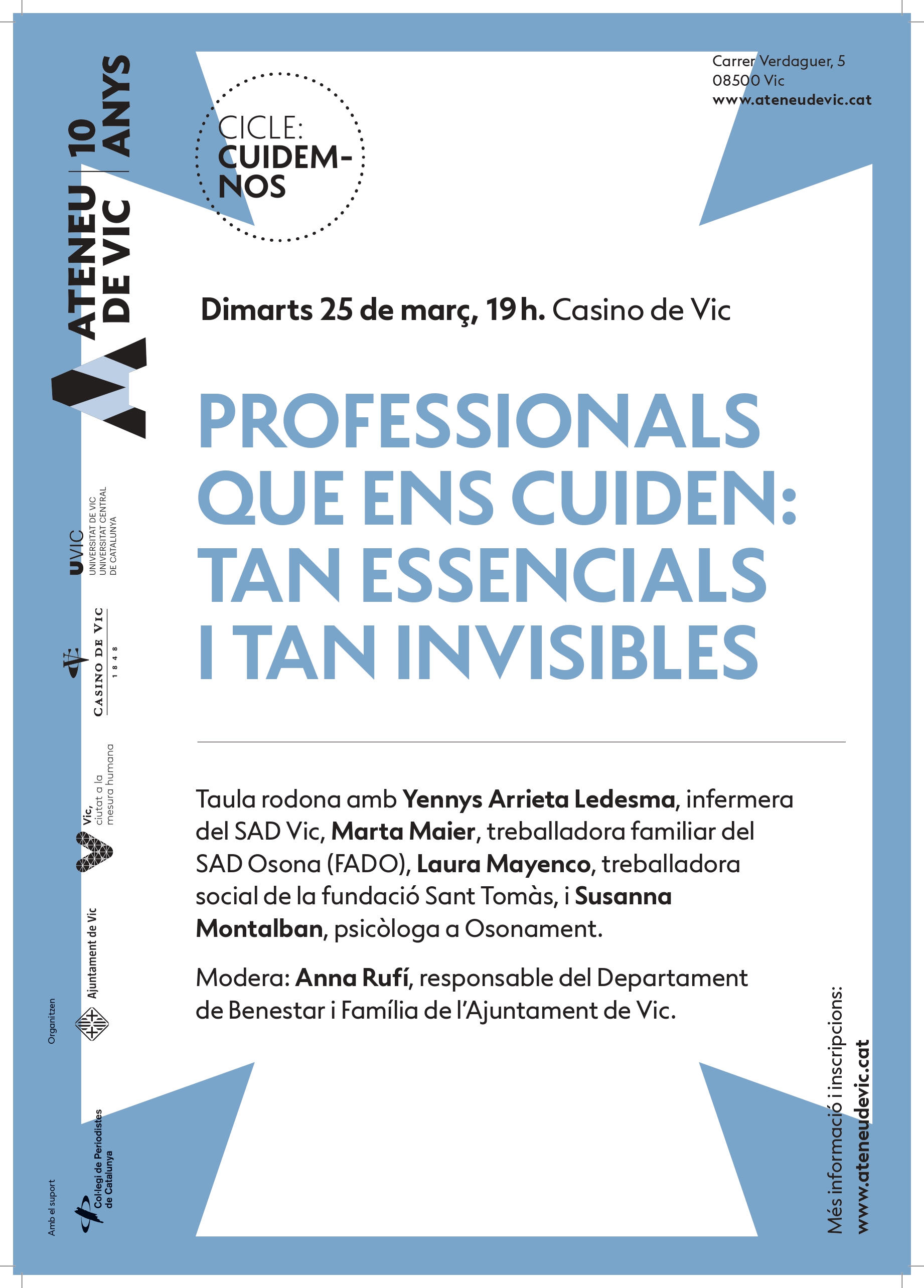 "PROFESSIONALS QUE ENS CUIDEN: TAN ESSENCIALS I TAN INVISIBLES"