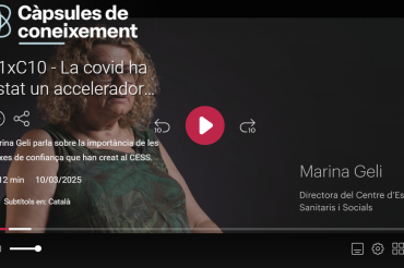 Marina Geli parla sobre les xarxes de confiança al CESS a “Càpsules de Coneixement”