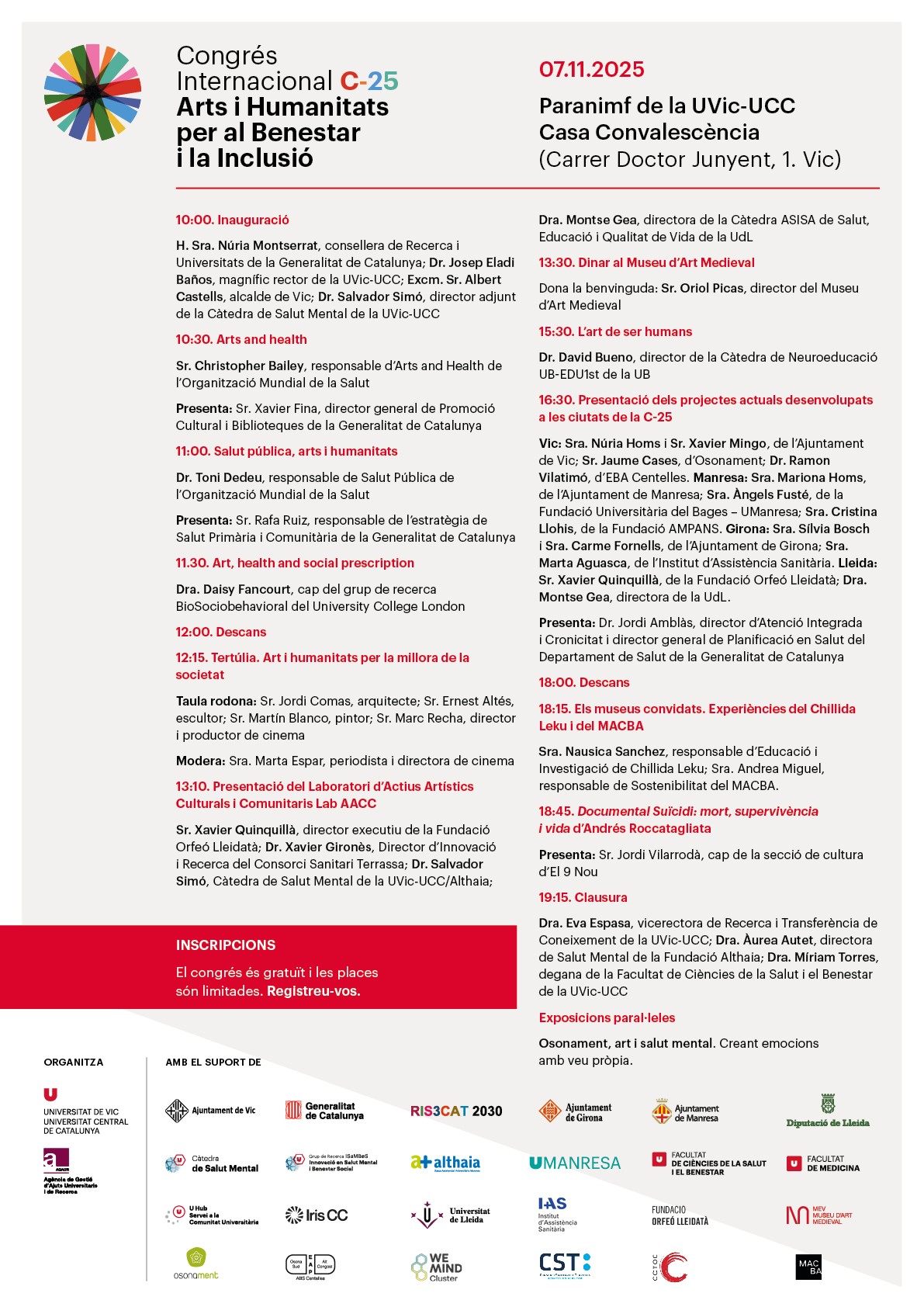 Congrés Internacional. Arts i Humanitats pel benestar i la participació social C-25