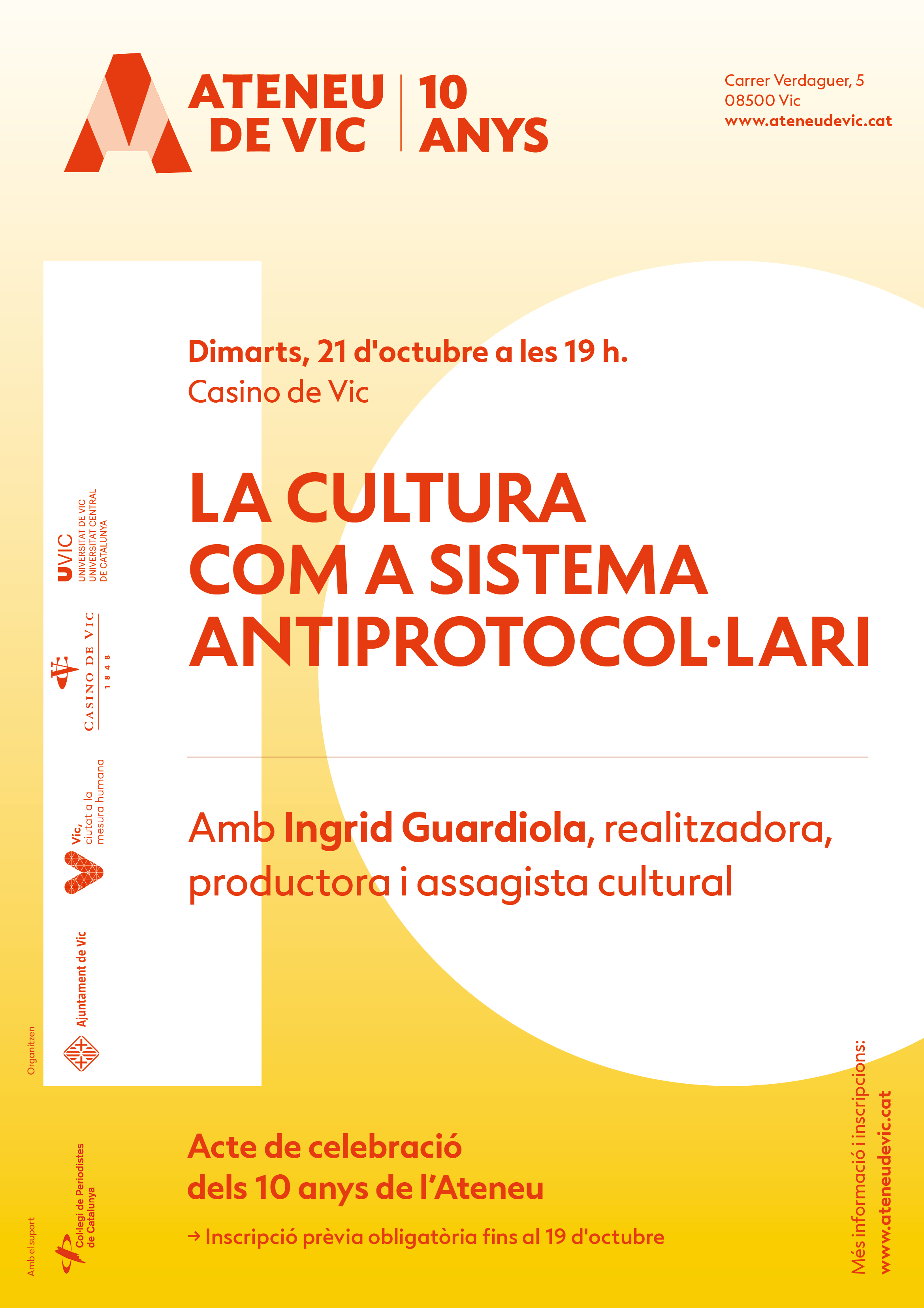 La cultura com a sistema antiprotocol·lari, amb Ingrid Guardiola