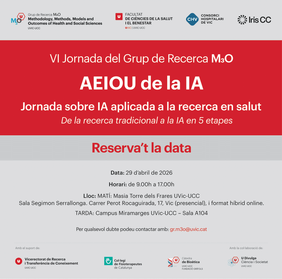 VI Jornada del GR M3O: AEIOU de la IA