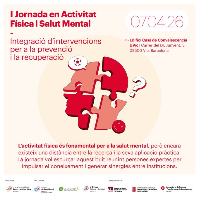 I Jornada en Activitat Física i Salut Mental
