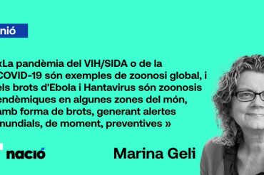 Marina Geli reflexiona sobre les zoonosis i el concepte “Una Sola Salut” en un article a Nació Digital