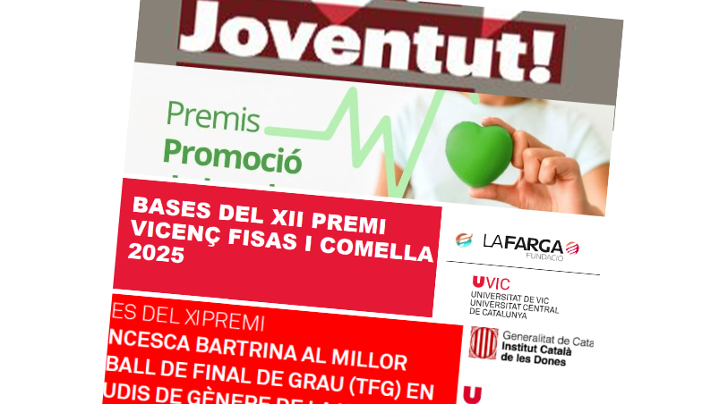 Convocatòries de premis per a Treballs de Fi de Grau d’estudiants de la UVic