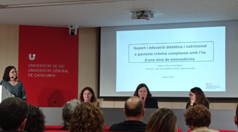 Maria Lecha, nova doctora de la UVic-UCC