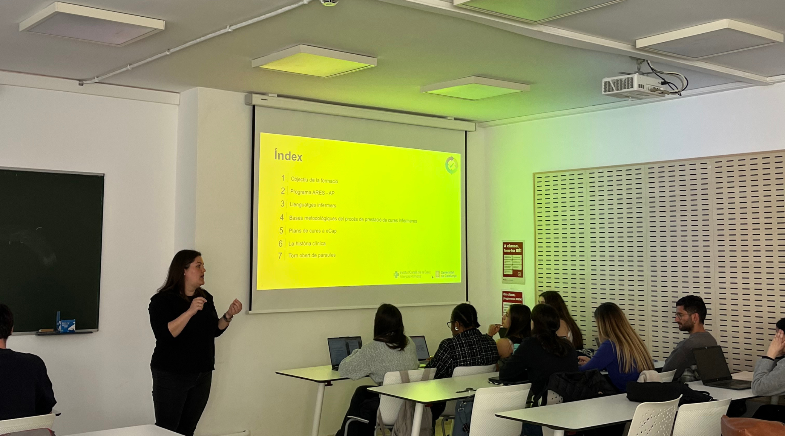 Estudiants del grau en Infermeria de la FCSB es formen en el Programa ARES-AP