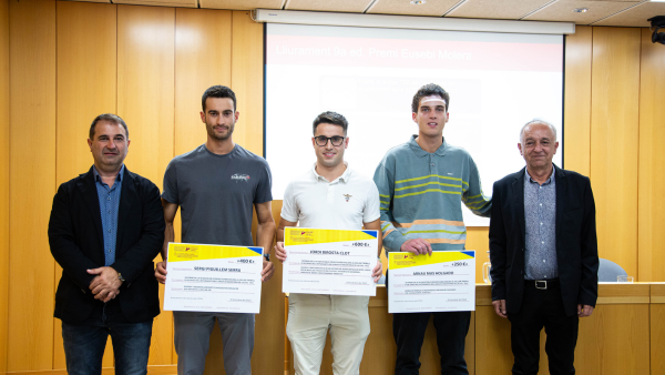 Jordi Birosta, estudiant de Mecatrònica, guanyador de la 9a edició del Premi Eusebi Molera