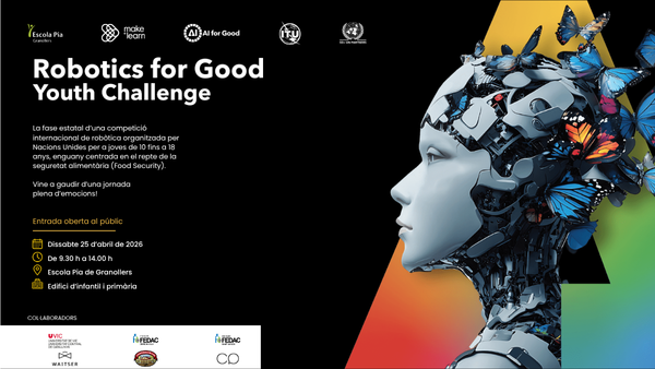 La fase estatal de la Robotics for Good Youth Challenge reunirà el dissabte 25 d’abril a Granollers 21 equips i més de 140 participants