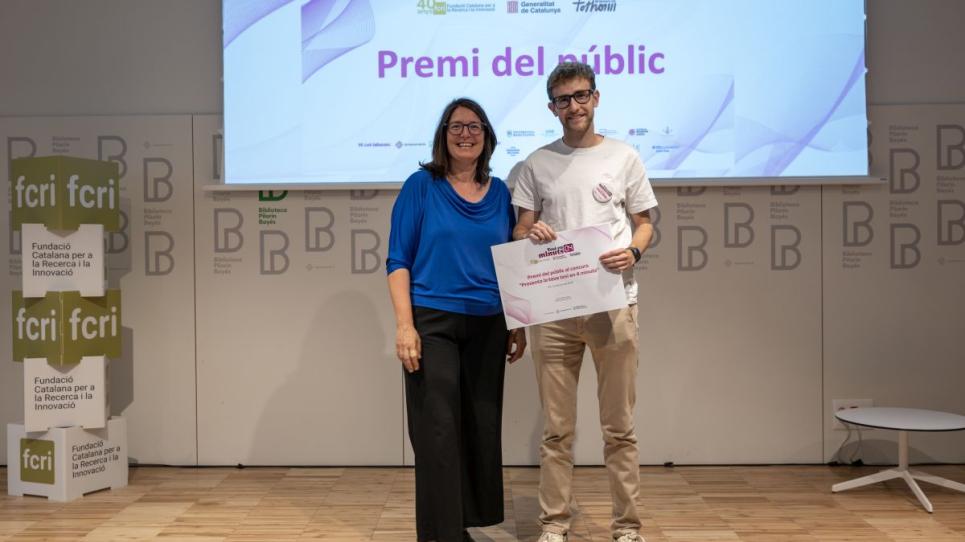 Roger Casals guanya el premi del públic a la final catalana “Presenta la teva tesi en 4 minuts”