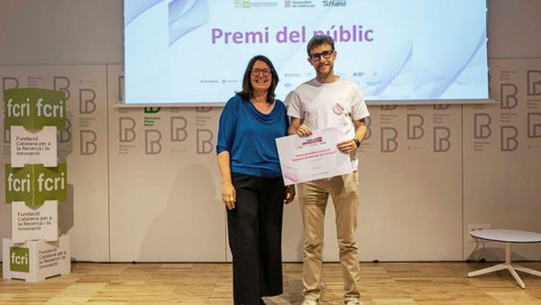 Roger Casals guanya el premi del públic a la final catalana “Presenta la teva tesi en 4 minuts”