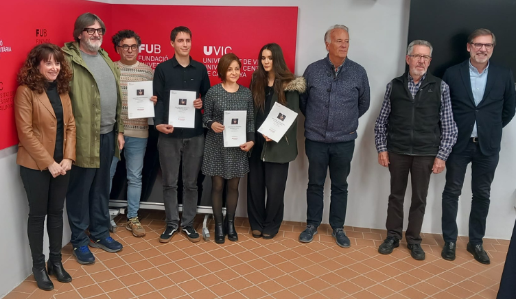Foto dels alumnes premiats pels seus treballs en el curs Entrepreneur's Lab 2023