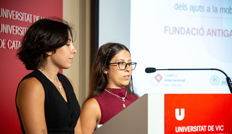 Quatre alumnes de la FEC, guardonades amb ajuts per la mobilitat internacional de la Fundació Antiga Caixa de Manlleu
