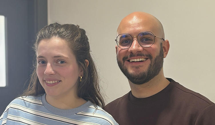 Juliana Canet i Marc Andreu visiten els estudiants de Periodisme de la FEC