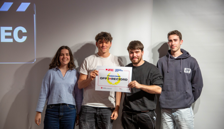 El curtmetratge ‘OFFRECORD’ s’enduu el primer premi del III Concurs de Curtmetratges UFEC