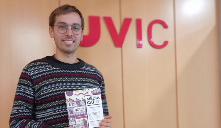 Lluc Corominas, autor d'un dels reportatges del 13 Anuari MèdiaCat