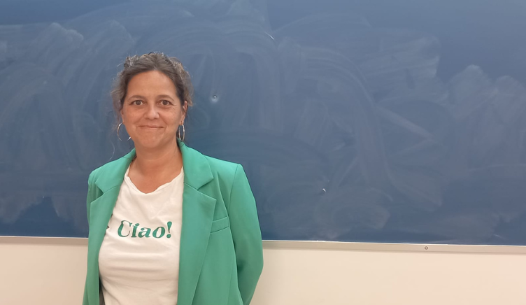 Ruth Antón, a la classe de Pla de Màrqueting de la FEC