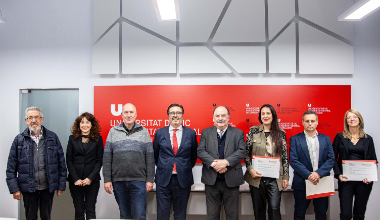 Els guardonats del I Premis TFM Innova Talent