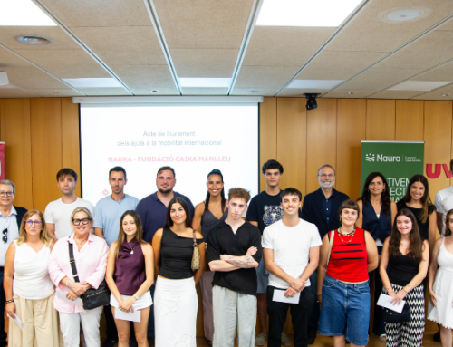 Cinc alumnes de la FEC, guardonats amb els ajuts per la mobilitat internacional de Naura Fundació Caixa Manlleu