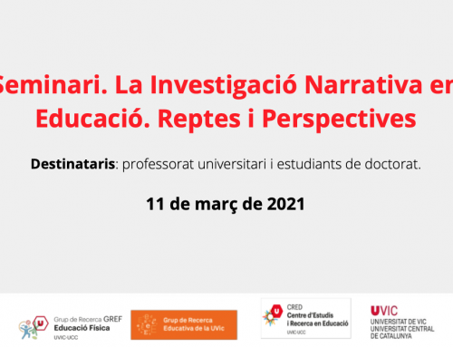 Seminari: La Investigació Narrativa en Educació. Reptes i Perspectives