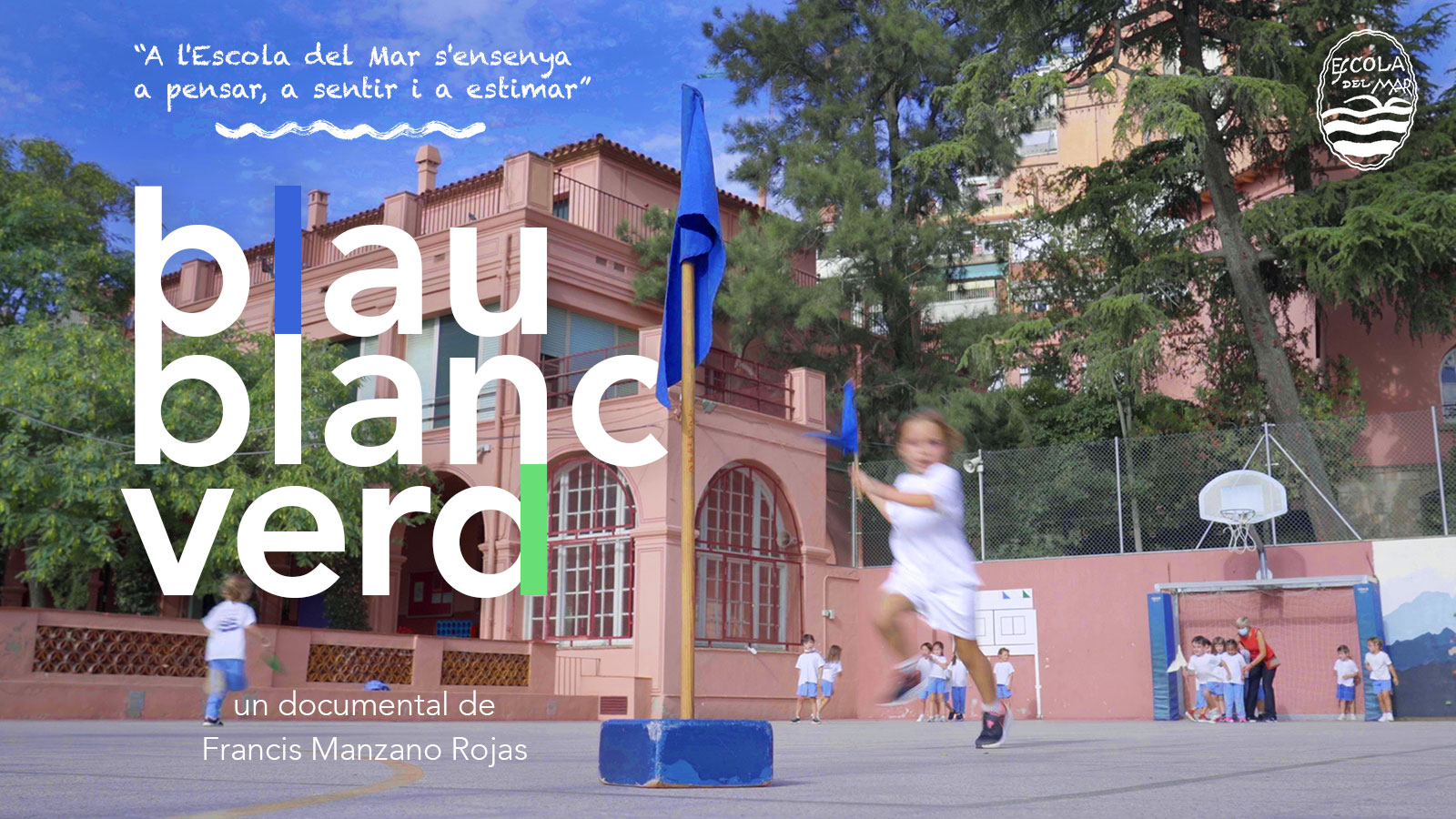 Projecció de la pel·lícula Blau blanc verd, (2022) de Francis Manzano, sobre el centenari de l’Escola del Mar de Barcelona.