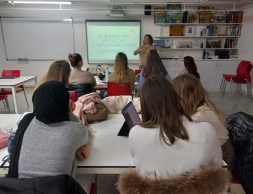 Estudiants de doble grau MEI/MEP participen en un projecte amb alumnat de primària de l’escola Mossèn Cinto de Folgueroles