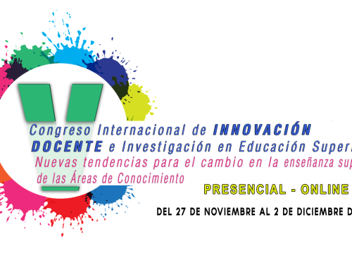 Les investigadores del grup Glossa Núria Camps i Teresa Puntí, al V Congreso Internacional de Innovación Docente e Investigación en Educación Superior