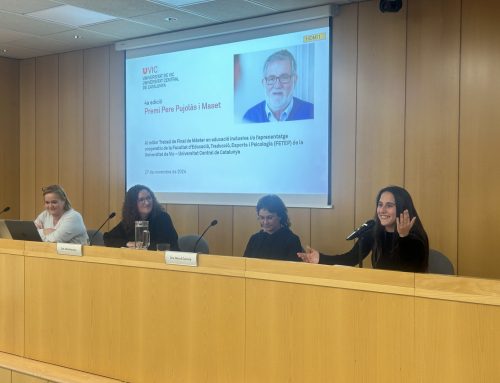 Lliurament de la IV Edició del Premi Pere Pujolàs al millor Treball de Final de Màster en educació inclusiva i/o aprenentatge cooperatiu