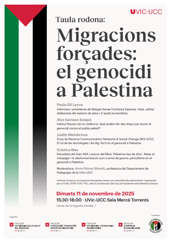 Es-Mon: Taula rodona: Migracions forçades: el genocidi a Palestina