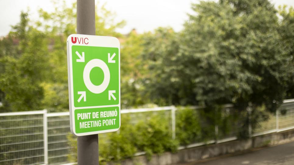 Simulacre d'evacuació als edificis C, D, E, H i I de Miramarges